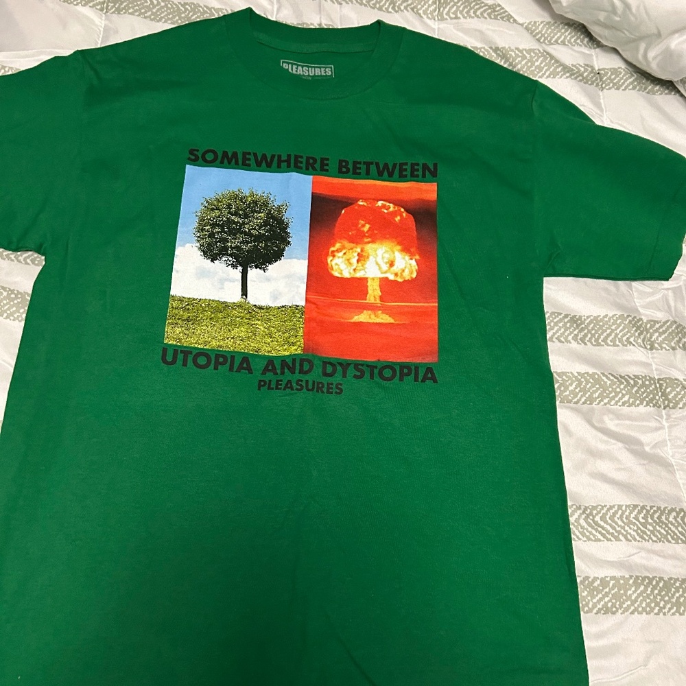 Pleasures Somewhere Between Utopia and Dystopia tee